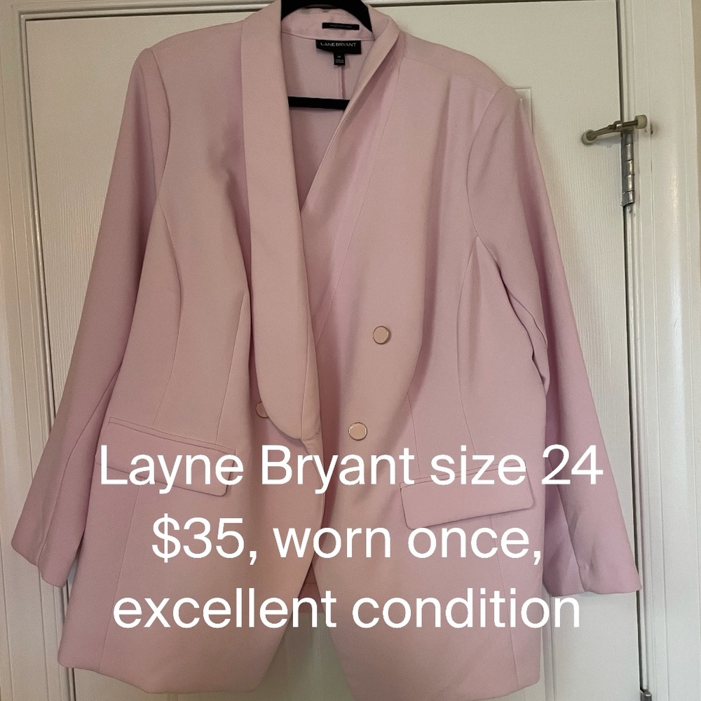 Layne Bryant Pink Blazer